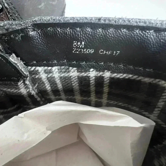 b.o.c. Men's Black Moto Boots With Buckle Size 8 - Picture 6 of 11